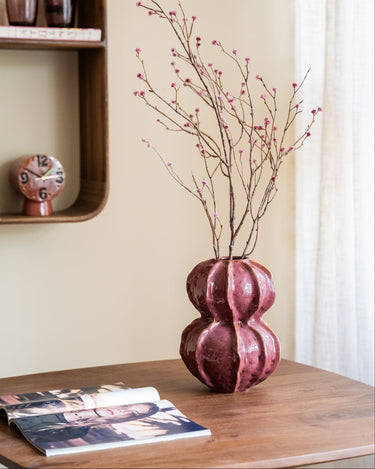 Deco Vaas Tubo Murkey Bordeaux - Things I Like Things I Love