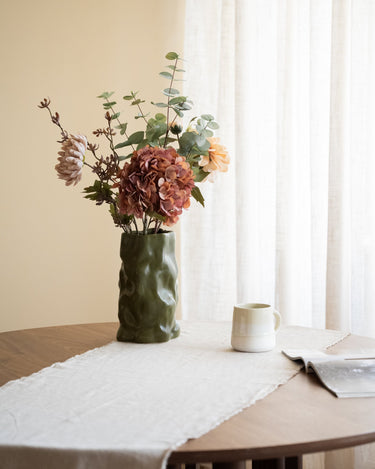 Deco Vaas Wavy Moss Green - Things I Like Things I Love