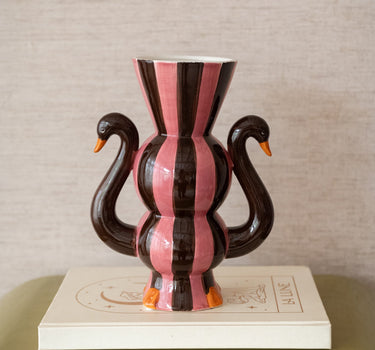 Deco Vaas Zwaan Roze - Things I Like Things I Love