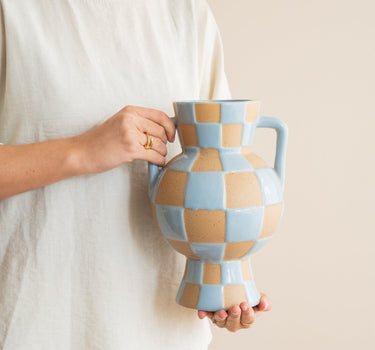 Deco Vase Blocsy Blue - Things I Like Things I Love