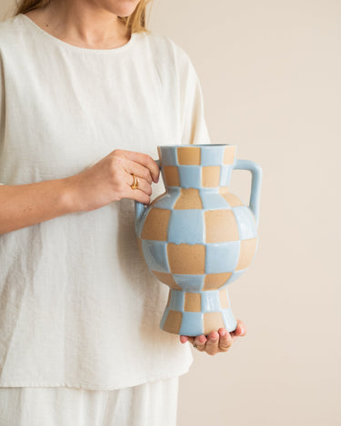 Deco Vase Blocsy Blue - Things I Like Things I Love