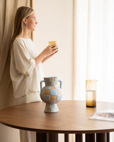 Deco Vase Blocsy Blue - Things I Like Things I Love