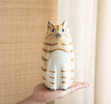 Deco Vase Cat Tabba - Things I Like Things I Love