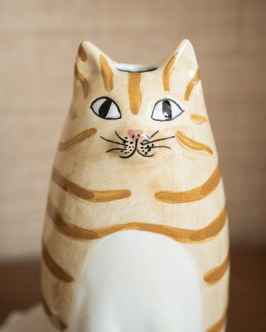 Deco Vase Cat Tabba - Things I Like Things I Love