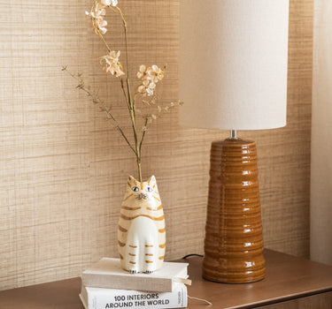 Deco Vase Cat Tabba - Things I Like Things I Love