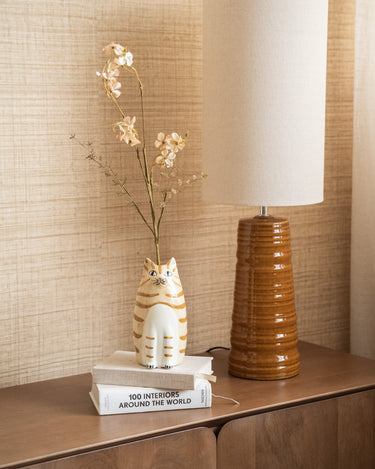 Deco Vase Cat Tabba - Things I Like Things I Love