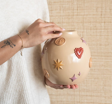 Deco Vase Cosmic Symbols - Things I Like Things I Love