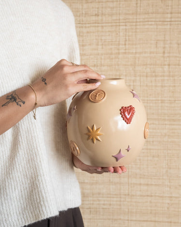 Deco Vase Cosmic Symbols - Things I Like Things I Love