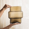 Deco Vase Fluence Glass Brown - Things I Like Things I Love
