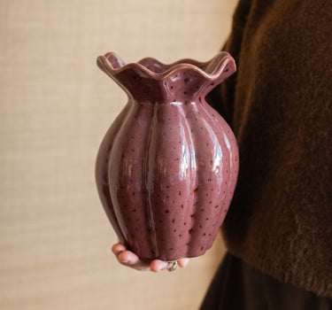 Deco Vase Kelk Murkey Burgundy - Things I Like Things I Love