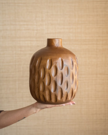 Deco Vase Madera Cacoa Wood - Things I Like Things I Love