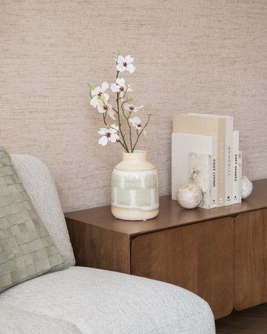 Deco Vase Mara Stoneware Beige - Things I Like Things I Love