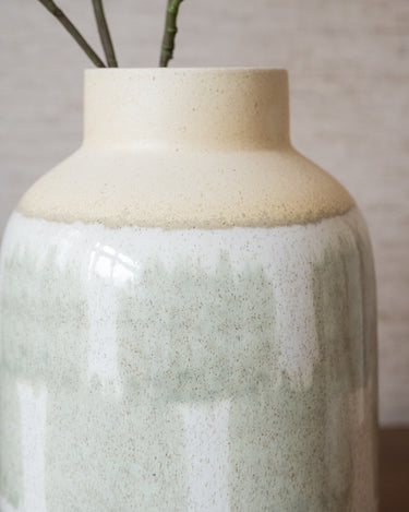 Deco Vase Mara Stoneware Beige - Things I Like Things I Love