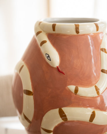 Deco Vase Naga Snake Pink - Things I Like Things I Love