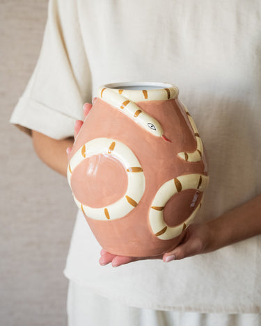Deco Vase Naga Snake Pink - Things I Like Things I Love