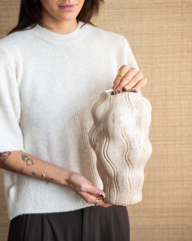 Deco Vase Organic Beige - Things I Like Things I Love