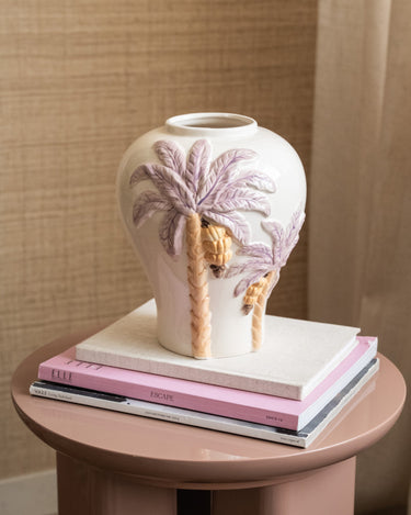 Deco Vase Palm Tree Pastel - Things I Like Things I Love