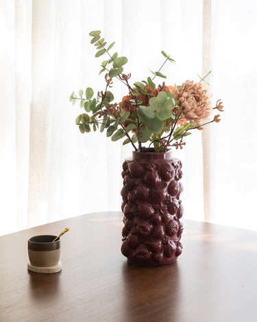Deco Vase Pomegranate Burgundy - Things I Like Things I Love