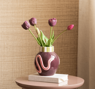 Deco Vase Serpenta Aubergine - Things I Like Things I Love