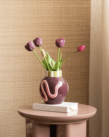Deco Vase Serpenta Aubergine - Things I Like Things I Love