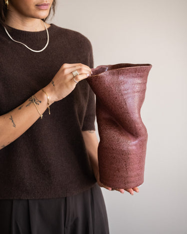 Deco Vase Songa Burgundy - Things I Like Things I Love