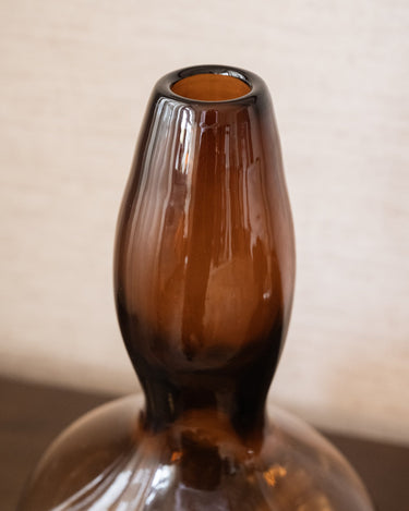 Deco Vase Suna Glass Brown - Things I Like Things I Love