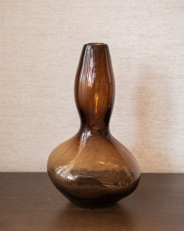 Deco Vase Suna Glass Brown - Things I Like Things I Love