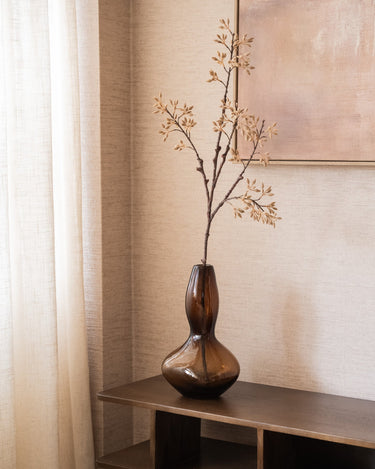 Deco Vase Suna Glass Brown - Things I Like Things I Love