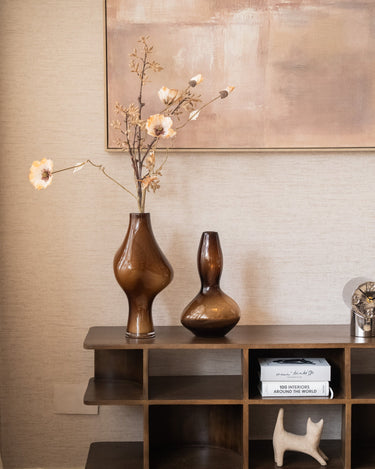 Deco Vase Suna Glass Brown - Things I Like Things I Love