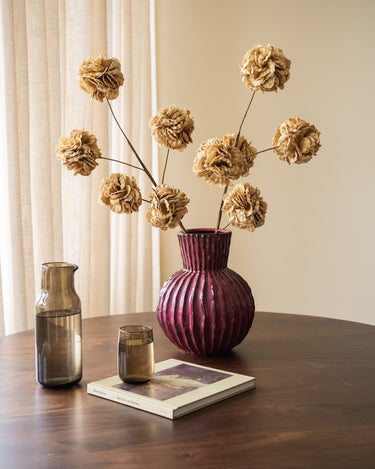 Deco Vase Zirja Burgundy - Things I Like Things I Love