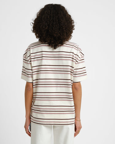 Dickies East Liberty Stripe Tee Ecru - Things I Like Things I Love