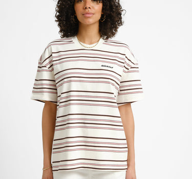 Dickies East Liberty Stripe Tee Ecru - Things I Like Things I Love