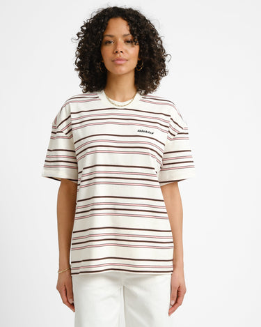 Dickies East Liberty Stripe Tee Ecru - Things I Like Things I Love