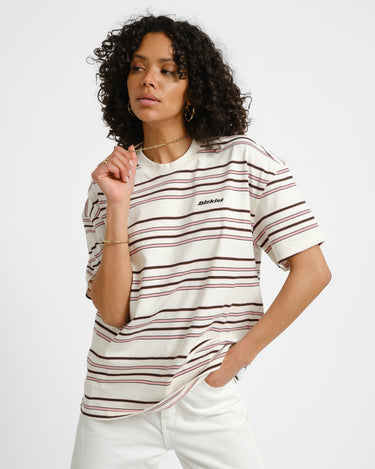 Dickies East Liberty Stripe Tee Ecru - Things I Like Things I Love