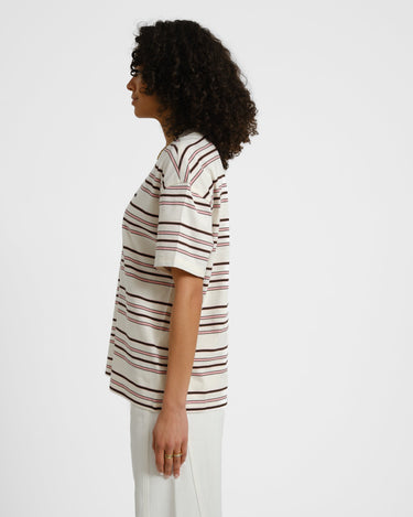 Dickies East Liberty Stripe Tee Ecru - Things I Like Things I Love