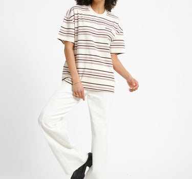 Dickies East Liberty Stripe Tee Ecru - Things I Like Things I Love