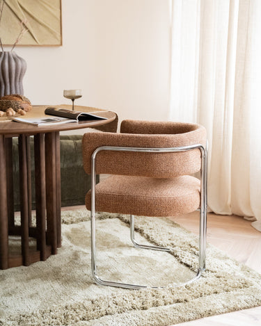 Dining Chair Adante Caramel Chrome - Things I Like Things I Love