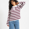 Dollie Striped Polo Bright White Rood - Things I Like Things I Love