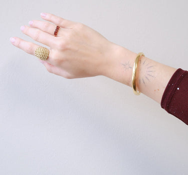 Dotted Statement Ring Goud - Things I Like Things I Love