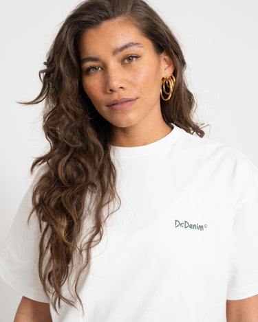 DR Denim Trooper Tee Flower Offwhite - Things I Like Things I Love