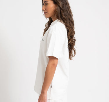 DR Denim Trooper Tee Flower Offwhite - Things I Like Things I Love