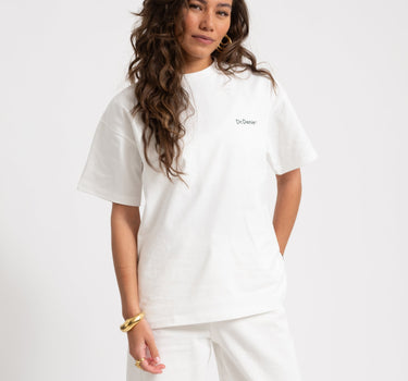 DR Denim Trooper Tee Flower Offwhite - Things I Like Things I Love