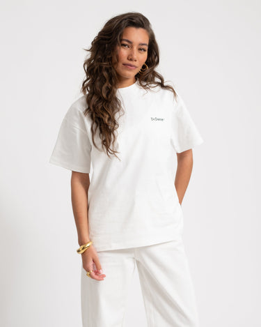 DR Denim Trooper Tee Flower Offwhite - Things I Like Things I Love