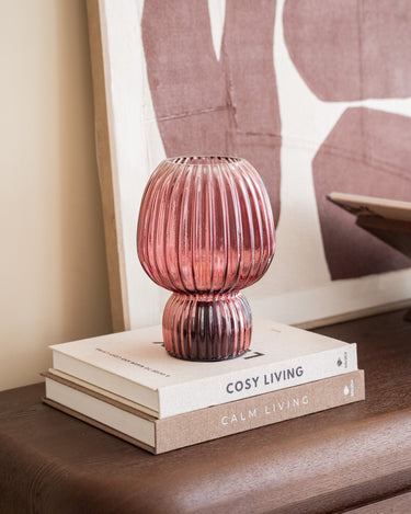 Draadloze Tafellamp Naja Glas Roze - Things I Like Things I Love