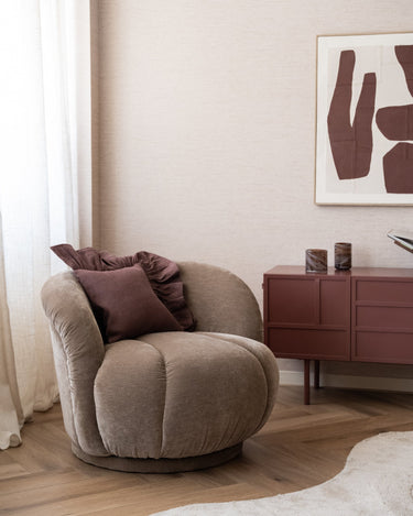 Draaifauteuil Zete Taupe - Things I Like Things I Love