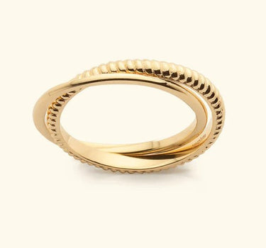 Duo Band Ring Gold - Things I Like Things I Love
