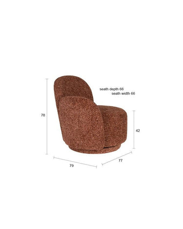 Dutchbone - Chair Rose Burgundy - Things I Like Things I Love