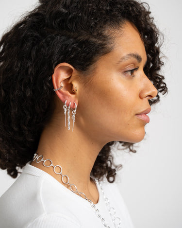 Earcuff Rounds Silver - Things I Like Things I Love