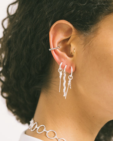 Earcuff Rounds Silver - Things I Like Things I Love