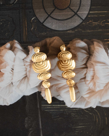 Earrings Greek Elegance Hoop Gold - Things I Like Things I Love